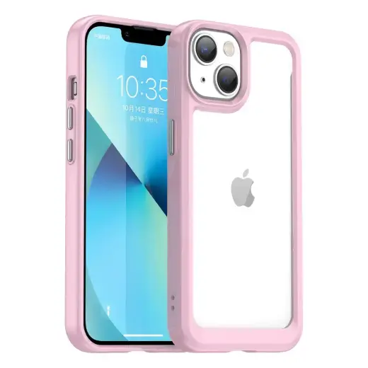 Outer Space phone case for iPhone 14 Plus pink