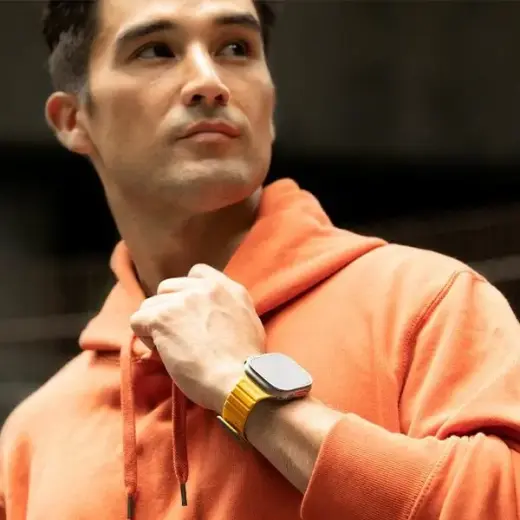 Uniq Revix Evo Magnetic Strap for Apple Watch 42 | 44 | 45 | 49 mm - Green-Yellow Foto 4