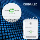 Qoltec Certified wireless Gas Leak (CH4) and Carbon monoxide (CO) detector | alarm 85dB | LED Foto 8