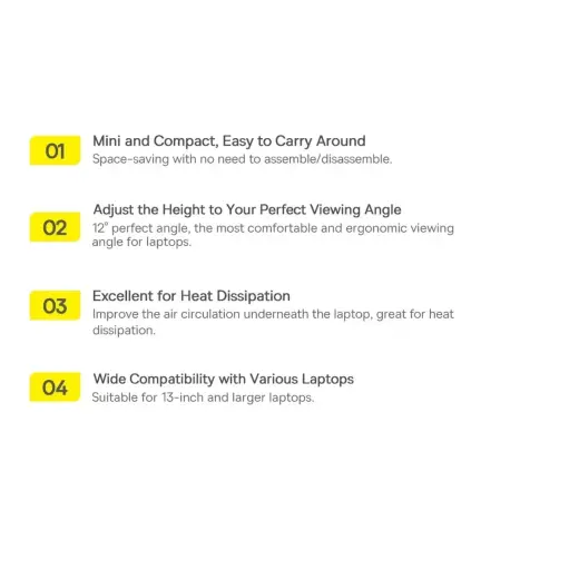 Baseus universal laptop feet stands (2 pcs.) silver (LUZC000012) Foto 26