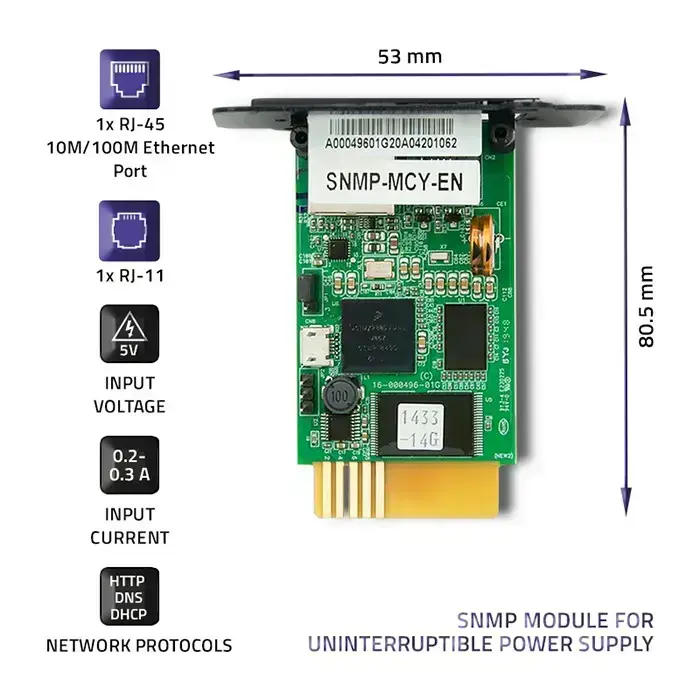 Qoltec SNMP module for Uninterruptible Power Supply Foto 4