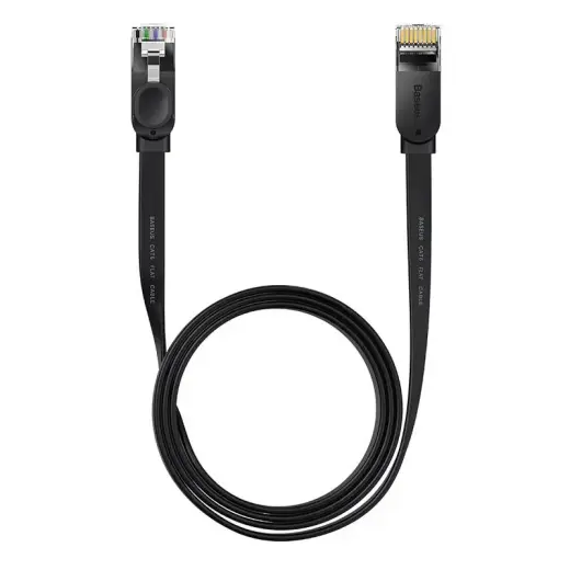Baseus Ethernet RJ45, 1Gbps, 1.5m network cable (black) Photo