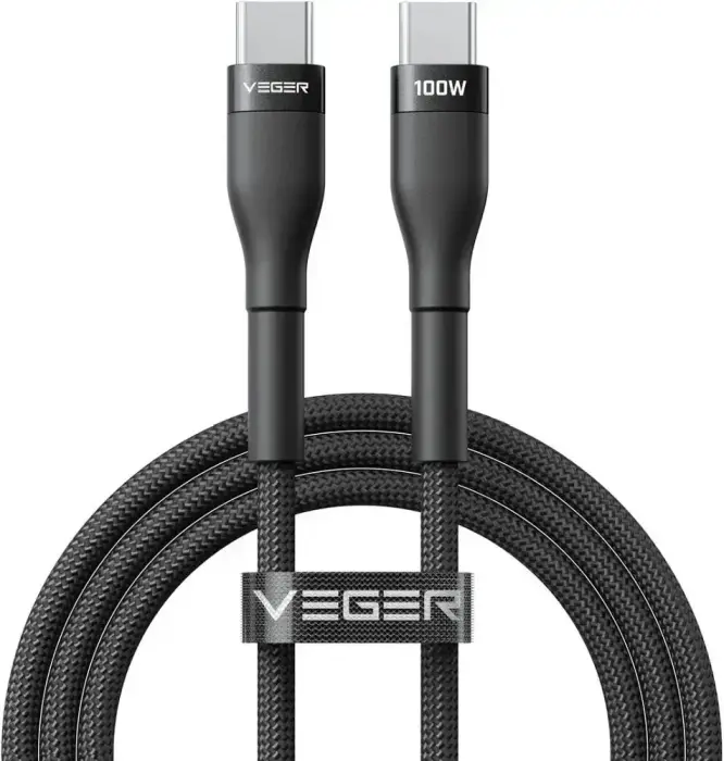 Veger CC05 data transfer and charging cable | USB-C to USB-C | PD | 100W | 1.5m | black