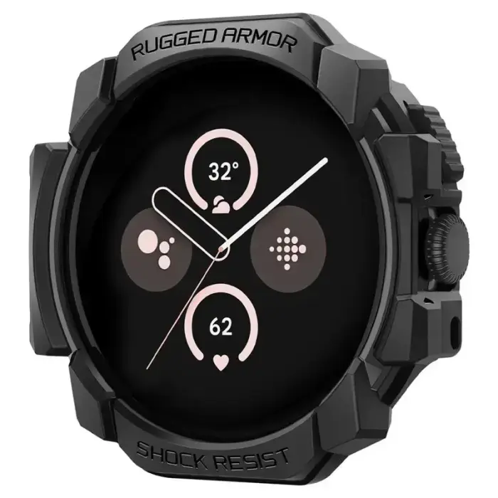 Spigen Rugged Armor, matte black - Google Pixel Watch 3/2/1 (41mm)