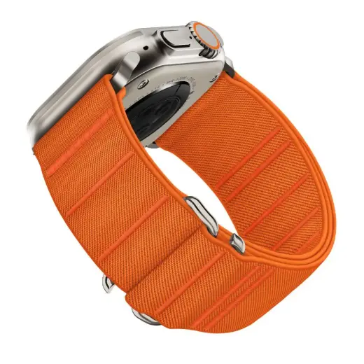 TECH-PROTECT NYLON SLIP APPLE WATCH 6 | 7 | 8 | 9 | 10 | SE | ULTRA 1 | 2 (44 | 45 | 46 | 49 MM) ORANGE Foto 2