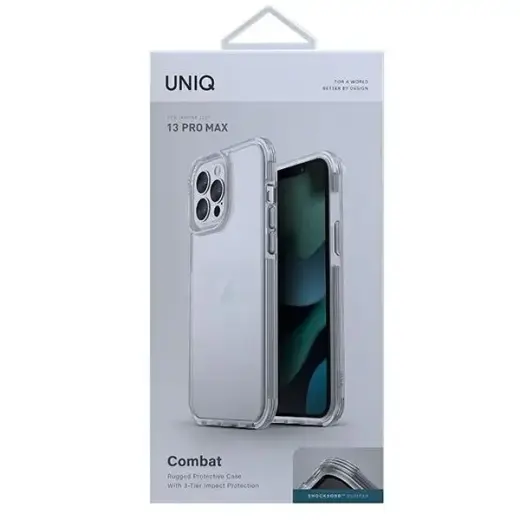 UNIQ Combat telefona maciņš priekš iPhone 13 Pro Max caurspīdīgs Foto 6