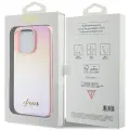 Guess Saffiano Iridescent Script case for iPhone 14 Pro Max - pink Фото num