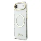 Guess IML Glitter Script Strap MagSafe Case for iPhone Air Transparent Foto 1