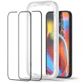Spigen ALM GLASS FC защитное стекло для телефона iPhone 13 | iPhone 13 Pro | iPhone 14 черный 2 шт. Фото num