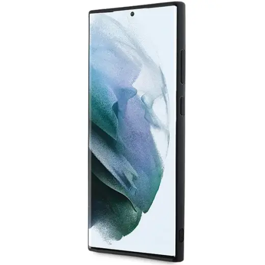 Karl Lagerfeld KLHCS24L3DMBKCK S24 Ultra S928 czarny|black hardcase 3D Rubber Glitter Logo Foto 4