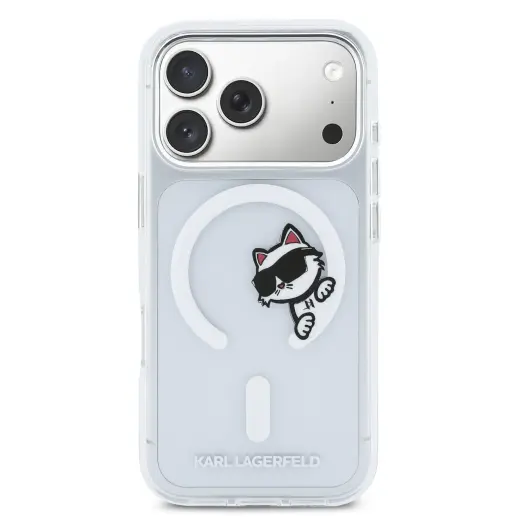 Karl Lagerfeld IML Choupette Peekaboo MagSafe Case for iPhone iPhone 17 Pro Transparent Foto 2