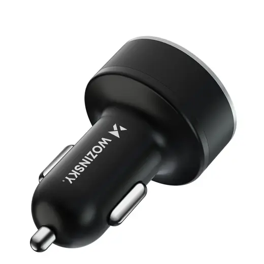 Wozinsky WDCCB Car Charger with Display 50W 2xUSB-C | 2xUSB-A - Black Foto 3
