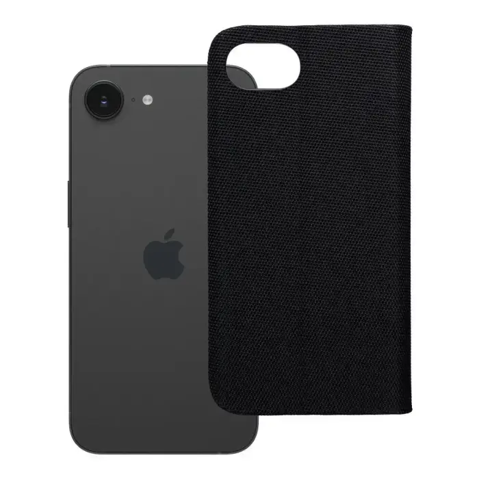 SENSITIVE book type phone case for iPhone 16e black