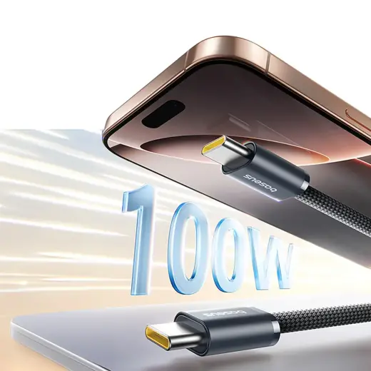 Baseus Dynamic 4 Pro Fast USB-C Cable - USB-C 100W 1m - Black Foto 7