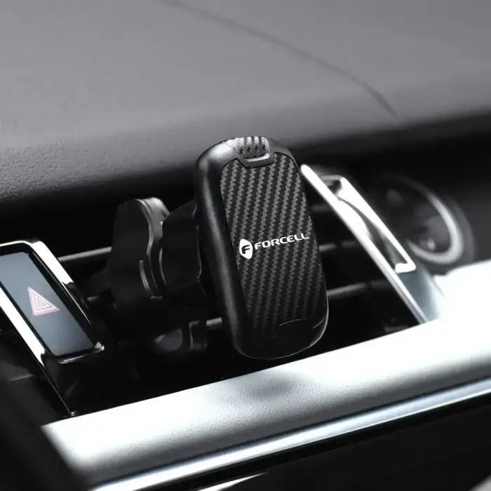 Magnetic car phone holder Forcell F-Grip Carbon H-CT325 air vent black Photo