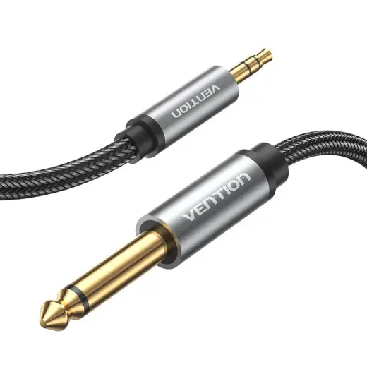Audio cable mini jack 3.5mm male to jack 6.35mm male Vention BCYHL 10m Foto 3