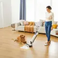 UWANT D100 17000Pa Upright Vacuum Cleaner with Mopping Function and Charging Station - White Фото num