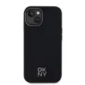 DKNY PU Leather Stack Logo Magsafe Case for iPhone 15 Black — Foto 1