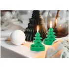 Ziemassvētku svece Zaļa eglīte 1 gab | 5h Foto 2