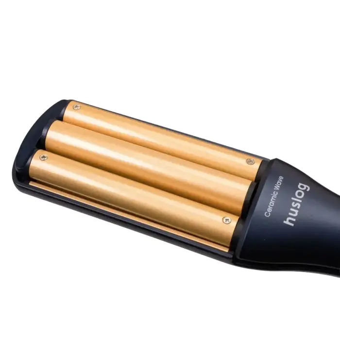 Huslog adjustable hair waver navy blue and gold Foto 4