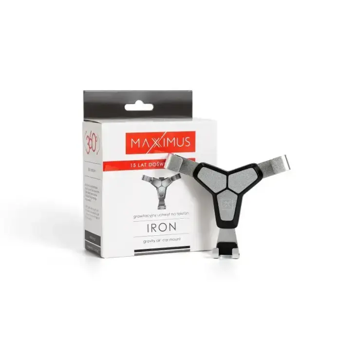 MAXXIMUS IRON CAR HOLDER BLACK/SILVER, GRAVITY / FOR VENT Photo