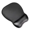 Ergonomic Mouse Pad and Wrist Rest Gel Eco Leather Large Anti-Slip - Black Foto 1