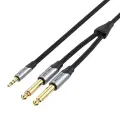 Audio cable mini jack 3.5mm to 2x jack 6.35mm male Vention BARHL 10m Foto 3