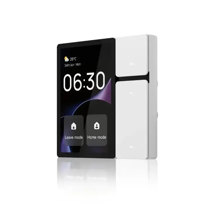 TUYA Smart home vadības panelis 3,5' LCD, Wi-Fi ar iebūvētu IR kontrolieri un trīs slēdžiem