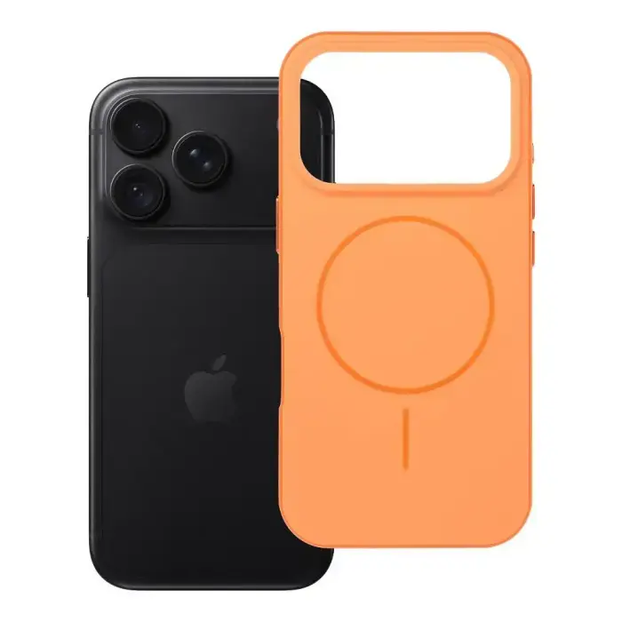 Case for iPhone 18 Pro / 17 Pro Forcell F-Protect Chromatic Premium compatible with MagSafe orange