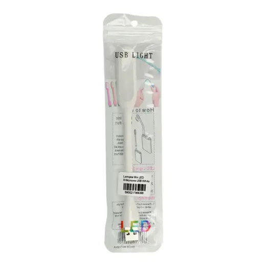 Mini LED Lamp Silicone USB White Foto 3