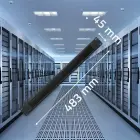 Qoltec Solid steel brush strip for 19" racks | 1U Foto 5