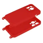 Strap Silicone phone case for iPhone 13 Pro Max red — Photo 4