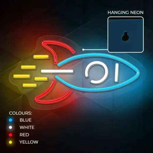 Neon PLEXI LED ROCKET multicolor NNE18 Neolia Фото num