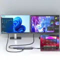 USB-C 6 in 1 Hub Wozinsky WHBC10Y4S Multifunctional, Aluminum, with 25 cm Cable - Gray Photo