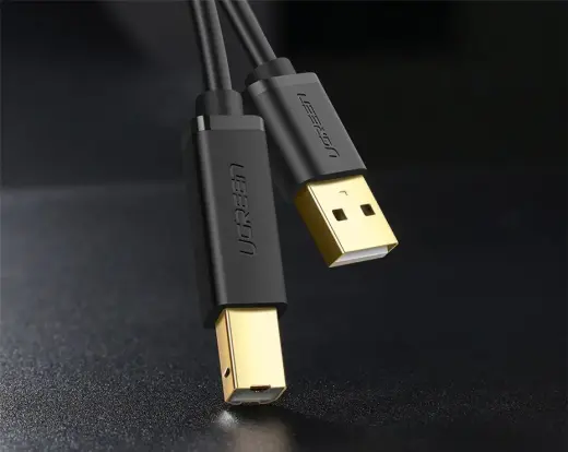 Ugreen cable USB - USB Type B cable (printer cable) 3m black (10351) Photo