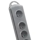 Qoltec Surge protector | 8 sockets | 3m | Grey — Foto 7