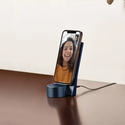 Lexon City Energy Pro 10W Wireless Charger with Bluetooth Speaker dark blue LD145DB Фото num