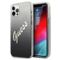 Guess GUHCP12MPCUGLSBK iPhone 12|12 Pro 6,1" czarny|black hardcase Glitter Gradient Script — Foto 1
