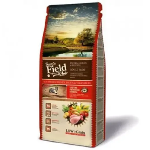 Dry food for dogs : Sams Field Fresh Chicken & Potato Adult Mini, 8 kg