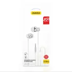 Dudao X10PRO wired headphones, mini jack 3.5mm, in-ear with remote control - white Фото num