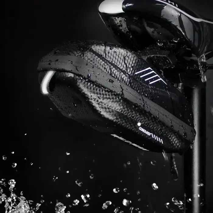 WILDMAN traveling bag under bicycle saddle with zipper E7S 0,8L black Photo