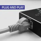 Qoltec Splitter mini SWITCH 1x2 port RJ45 | 1000Mbps | USB-C | Aluminium Foto 5