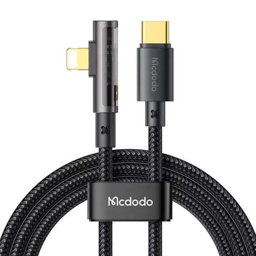 McDodo CA-3390 провод для передачи данных и зарядки | USB-C на Lightning | 36W | 1.2m | черный Фото num