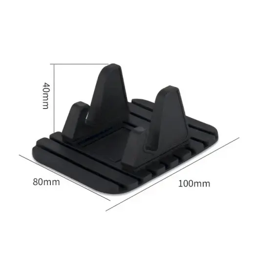 Silicone Car Phone Holder Dashboard Desktop Stand black Foto 10