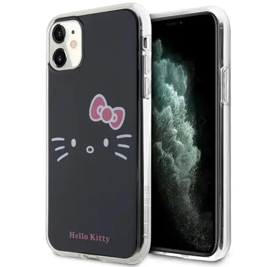 Hello Kitty HKHCN61HKHLK iPhone 11 | Xr 6.1" czarny|black hardcase IML Kitty Face Фото num