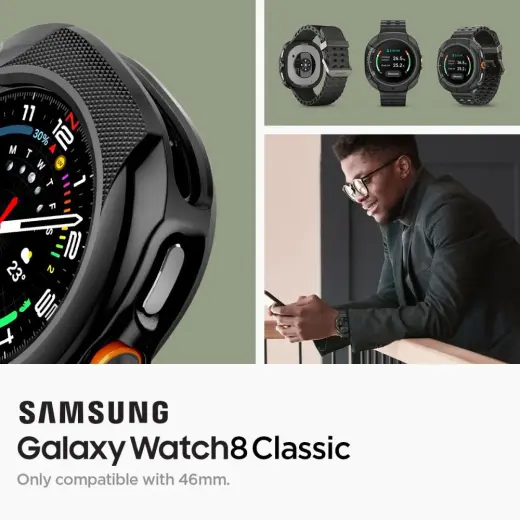 SPIGEN LIQUID AIR SAMSUNG GALAXY WATCH 8 CLASSIC (46 MM) MATTE BLACK Foto 9