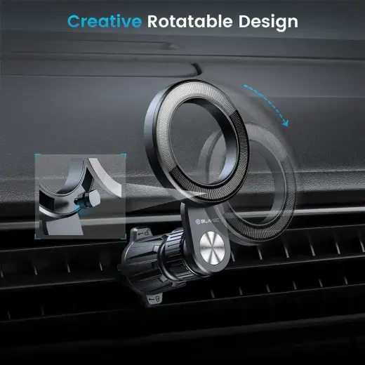 Blavec Car holder BH-03 magnetic Ring to air vent (BH03-MAVRB) black Foto 6