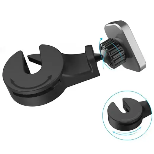 Magnetic car holder headrest mount Type 1 black Фото num
