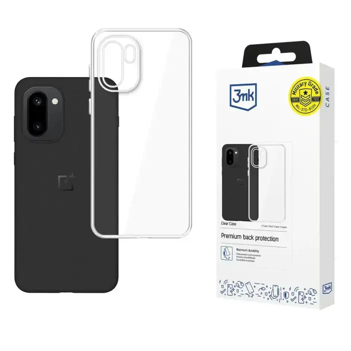 3mk Clear Case for OnePlus 15R - transparent