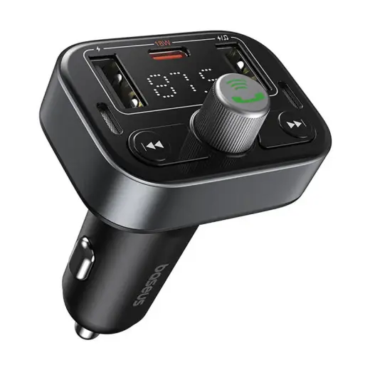 FM Transmitter Baseus S-09 Pro, Bluetooth (black) Фото num